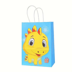 6pcs Dinosaur Tote Bags Birthday Gift Candy Chocolate Packaging Bags