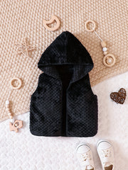 Baby Girls Sleeveless Hooded Vest, Spring/Autumn