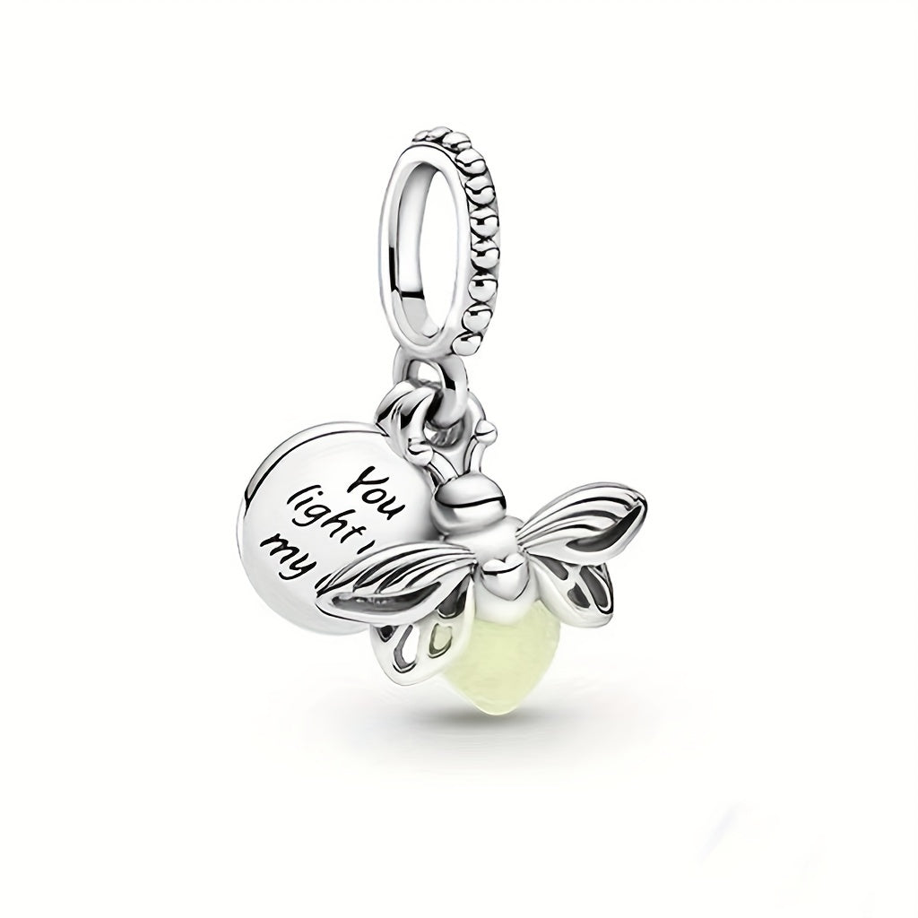 Glowworm Charm Beads Glowing For 3mm Bracelet DIY Pendant Set
