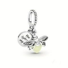 Glowworm Charm Beads Glowing For 3mm Bracelet DIY Pendant Set