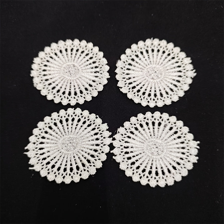Mini Lace Doily Table Mat Crochet for Dollhouse DIY Diorama Props Collectible Gi