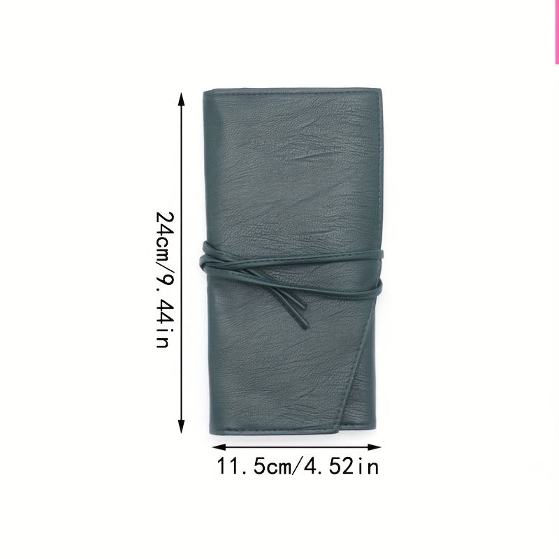 Dark Green Makeup Brush Holder Case Portable Travel Storage Basket