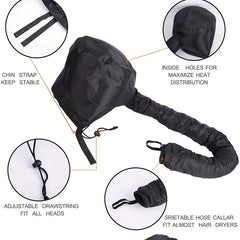 Portable Hood Hair Dryer Soft Cap for Home Spa Care