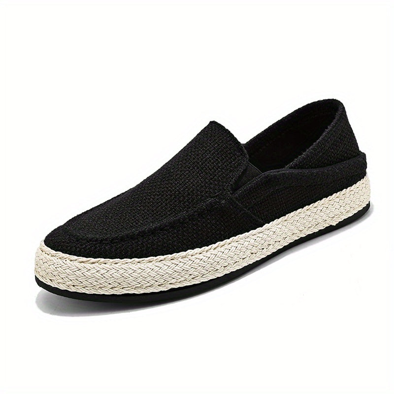 Men's Lightweight Canvas Loafers Slip On Shoes