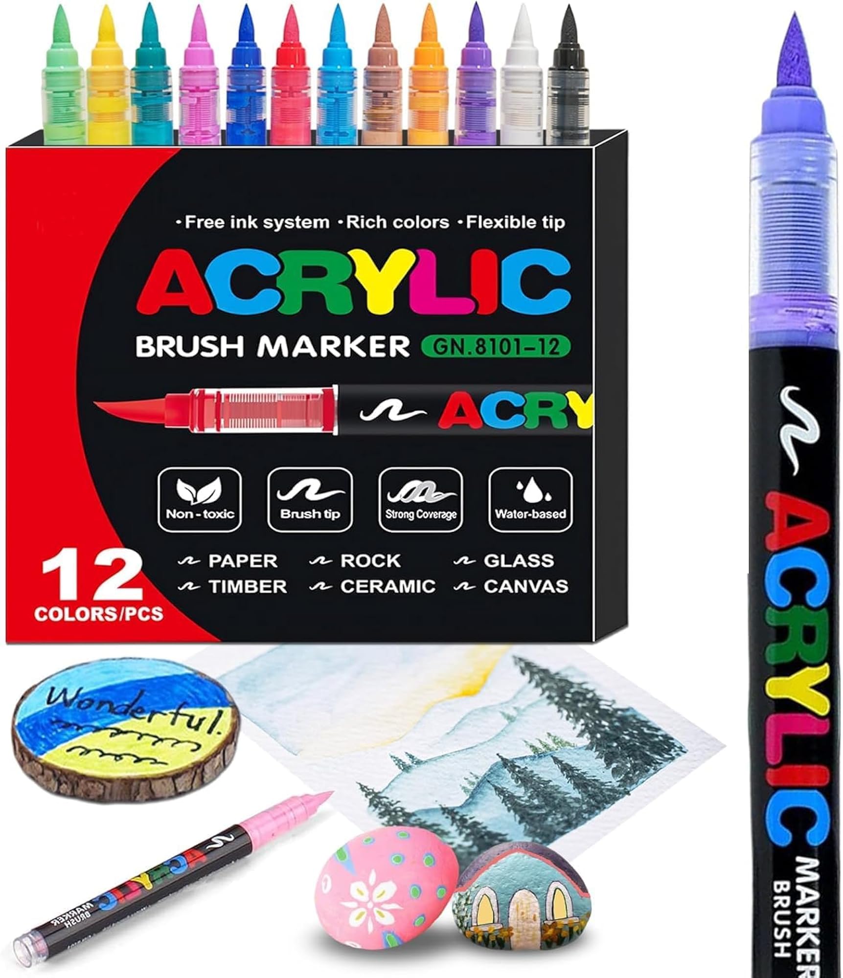 Acrylic Paint Markers Set for DIY Art Crafts – CRAZE