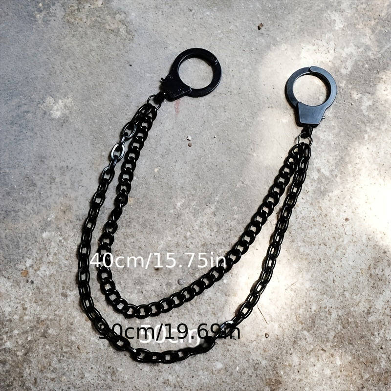 Punk Metal Waist Chain Chunky Double Pants Chain