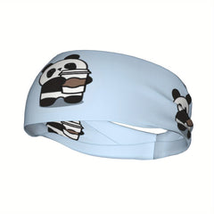 Panda Sports Headband Sweat Wicking Stretchy & Breathable Polyester