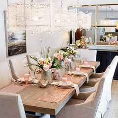 Rose Gold Sequin Table Runner for Party Decorations