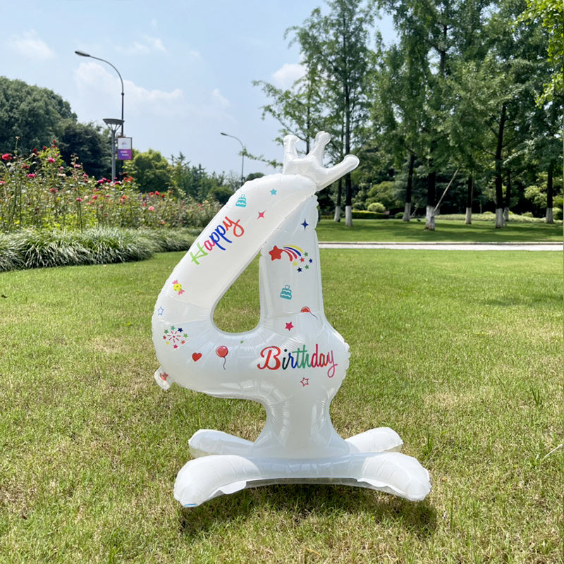DIY Number Balloon for Birthday Party Decorations