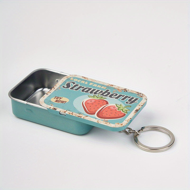 Portable Candy Box with Key Lock Pill Jewelry Storage