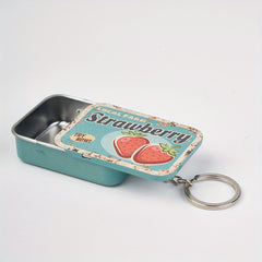 Portable Candy Box with Key Lock Pill Jewelry Storage