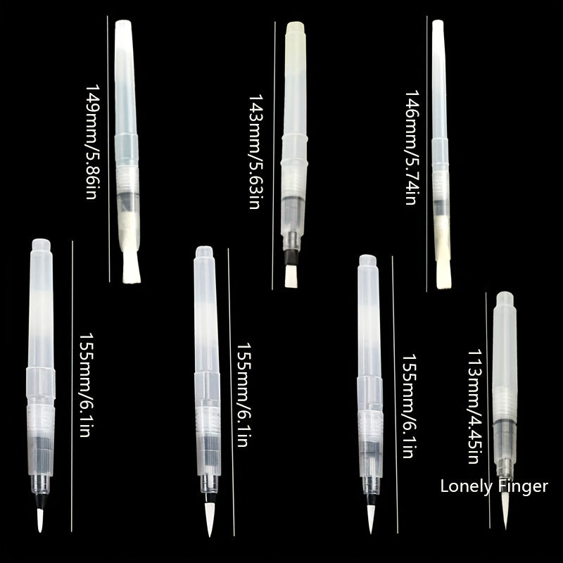 7pcs Refillable Watercolor Brush Pens Set