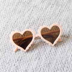 Heart-Shaped Kids Sunglasses, Outdoor Sun Protection