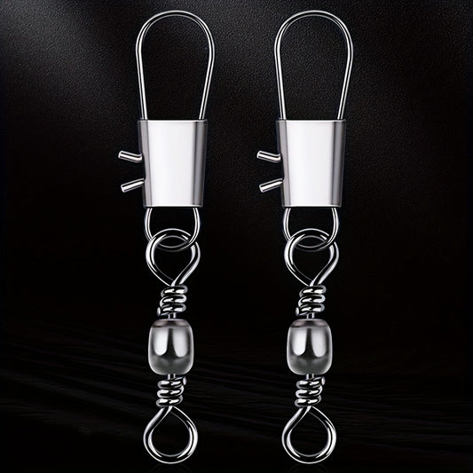 100pcs B Type Pin Connector Bottle Shaped Rotating Ring Fishing Gear Accessory