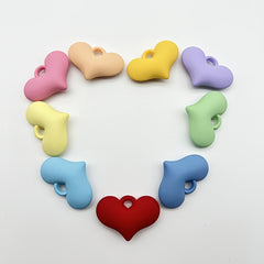 Acrylic Lacquer Heart Necklace Earrings Bag Decoration