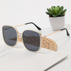 Cat Eye Sunglasses Anti Glare Metal Glasses UV400