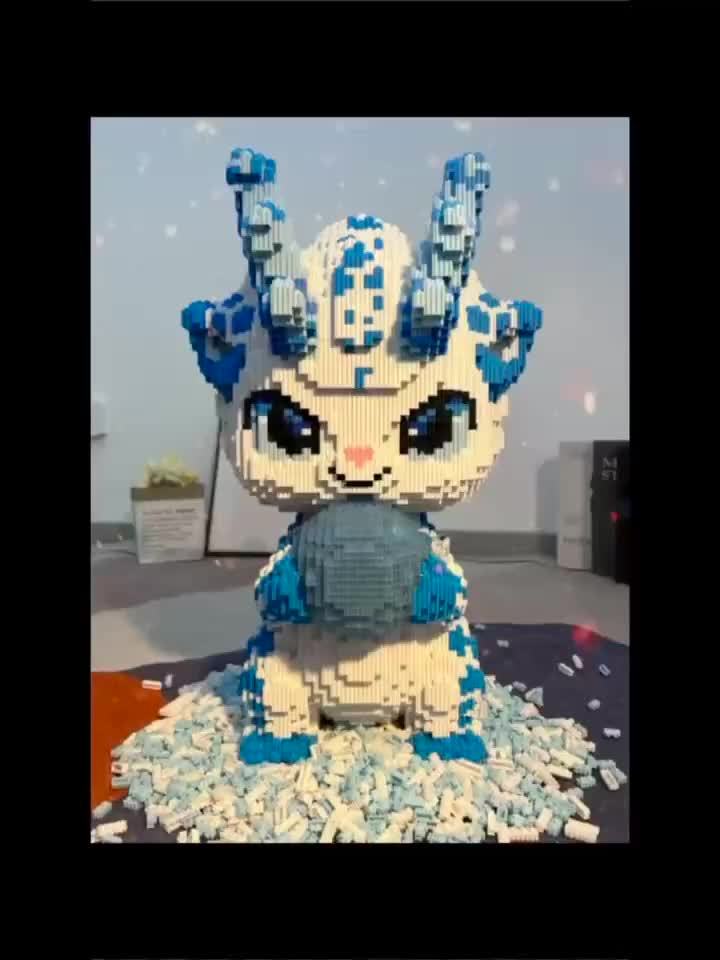 Chinese Style Dragon Year Building Blocks Toy Large Model Creative Gift