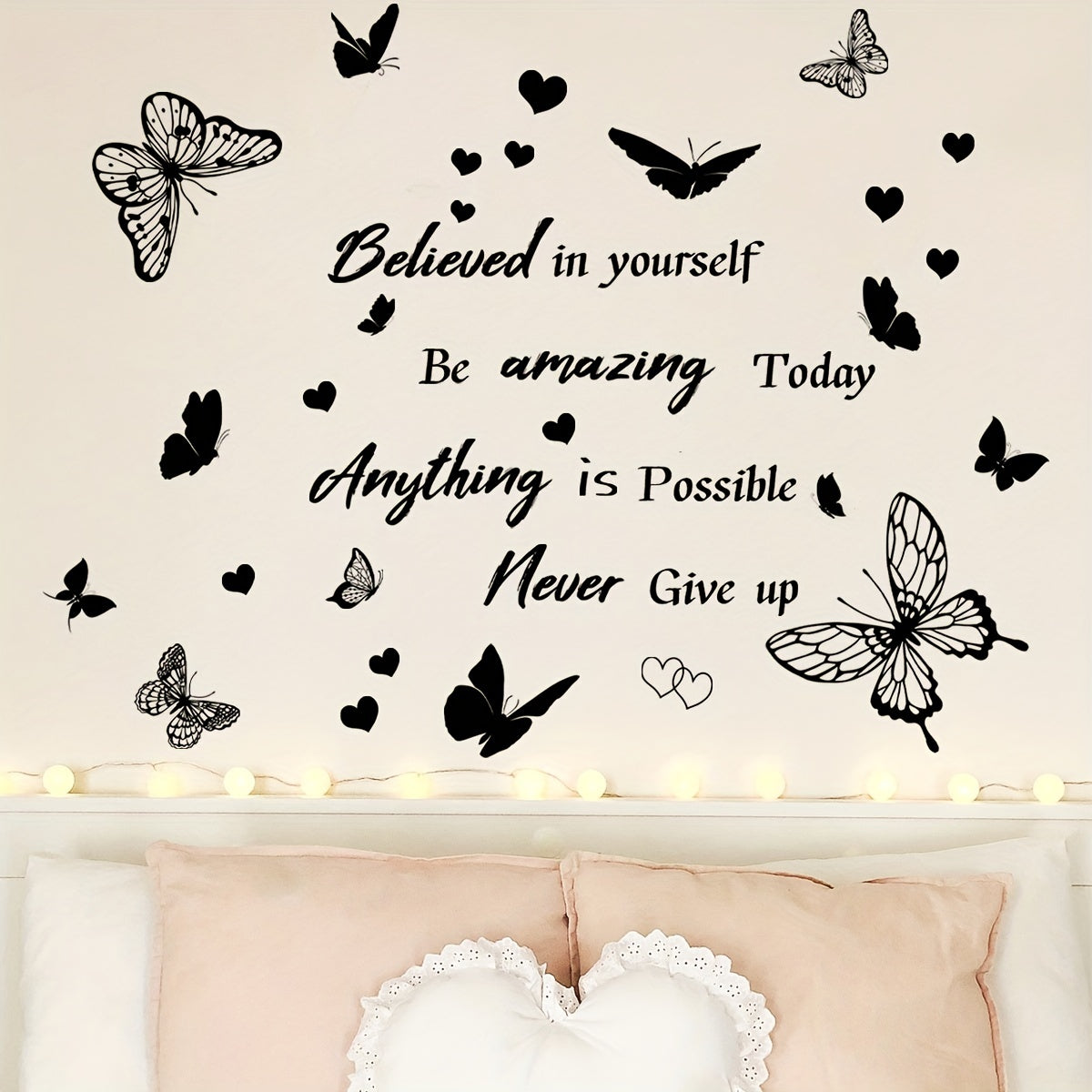 Inspirational Butterfly Wall Stickers Set