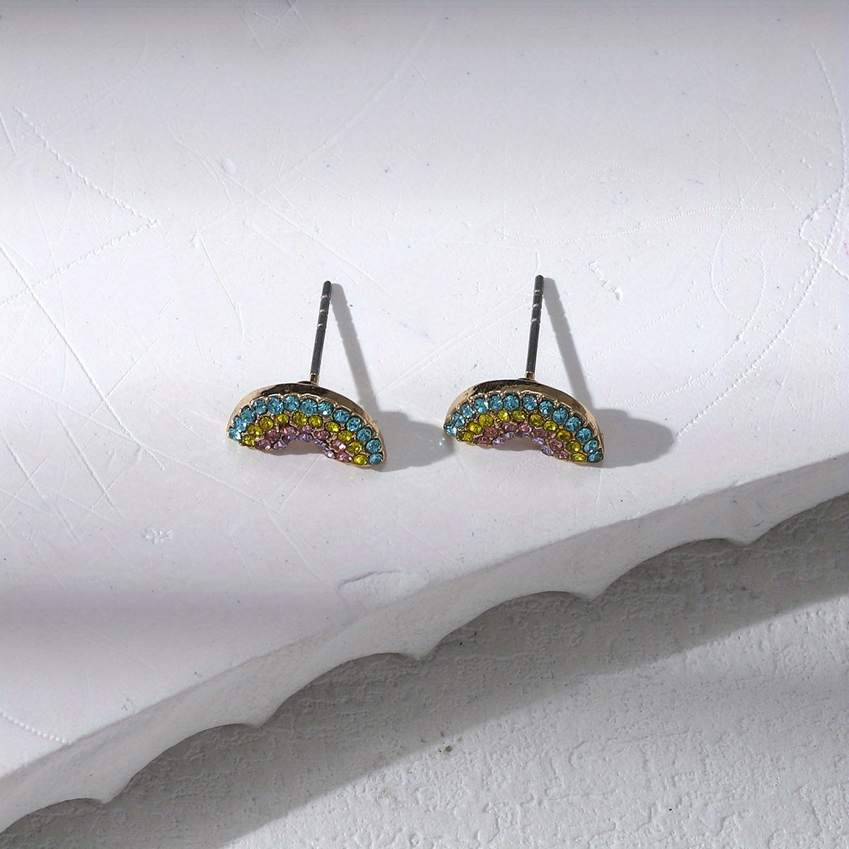 Little Rainbow Stud Earrings Gift For Girls