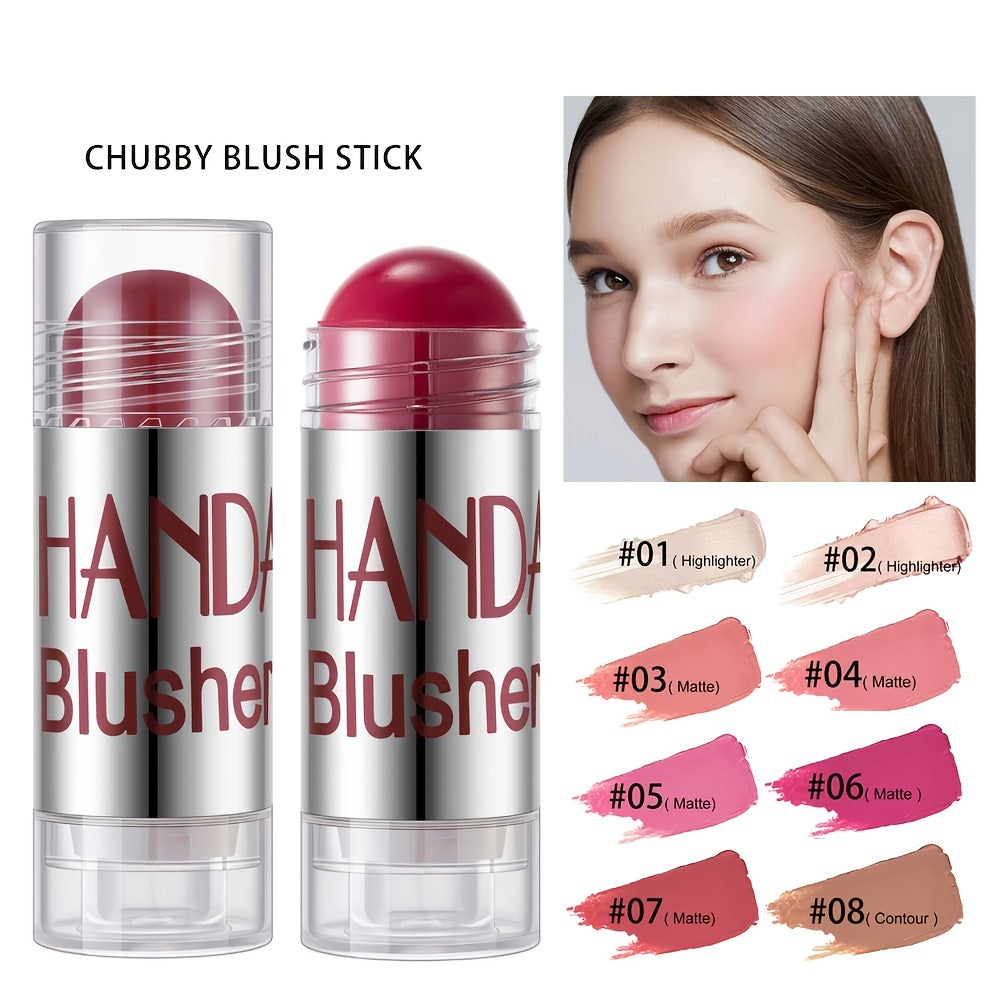 Long Lasting Chubby Blush Stick Lightweight Shimmery