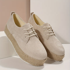 Women's Platform Lace Up Espadrille Shoes Lightweight & Comfortable