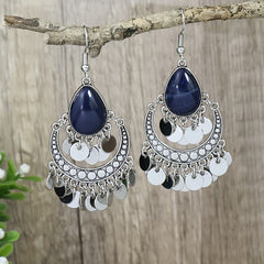 Vintage Geometric Earrings Rhinestone Boho Ear Jewelry Gift