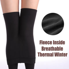 3 Pairs Plush Lined Tights High Waist Thermal Leggings Women's Stockings