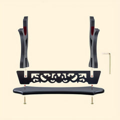 Japanese Sword Display Stand Dragon Pattern Single Tier Rack