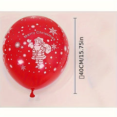 Christmas Latex Balloon Set With Balloon Pump