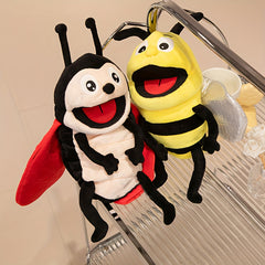 30cm Realistic Plush Insect Hand Puppet - Soft Bee Puppet for Storytelling