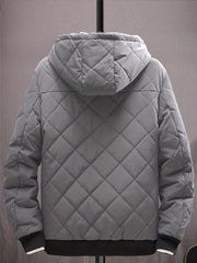 Men's Winter Hooded Coat Thick Warm Zip Up Jacket