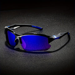 Semi Rimless Sports Sunglasses UV400 Wrap Around Shades