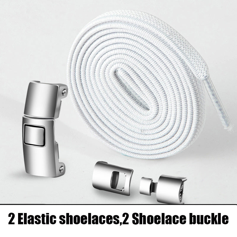 No-Screw Installation Widened Buckle Elastic Laces for Sneakers
