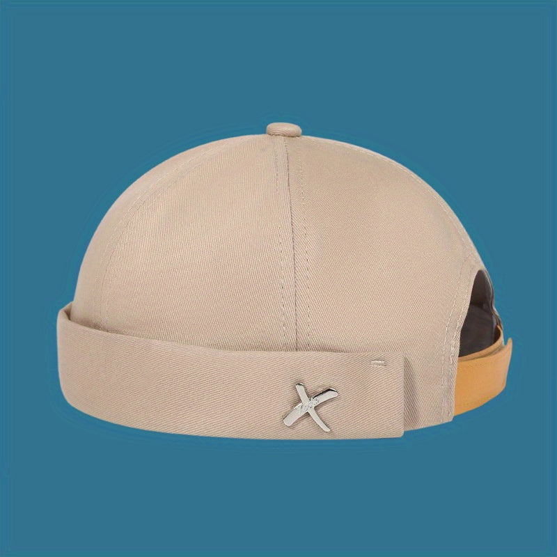 Men's Street Retro Iron Standard Beanie Hat