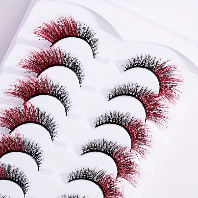Vibrant Red Crisscross Lash Extensions 4 12mm Sizes