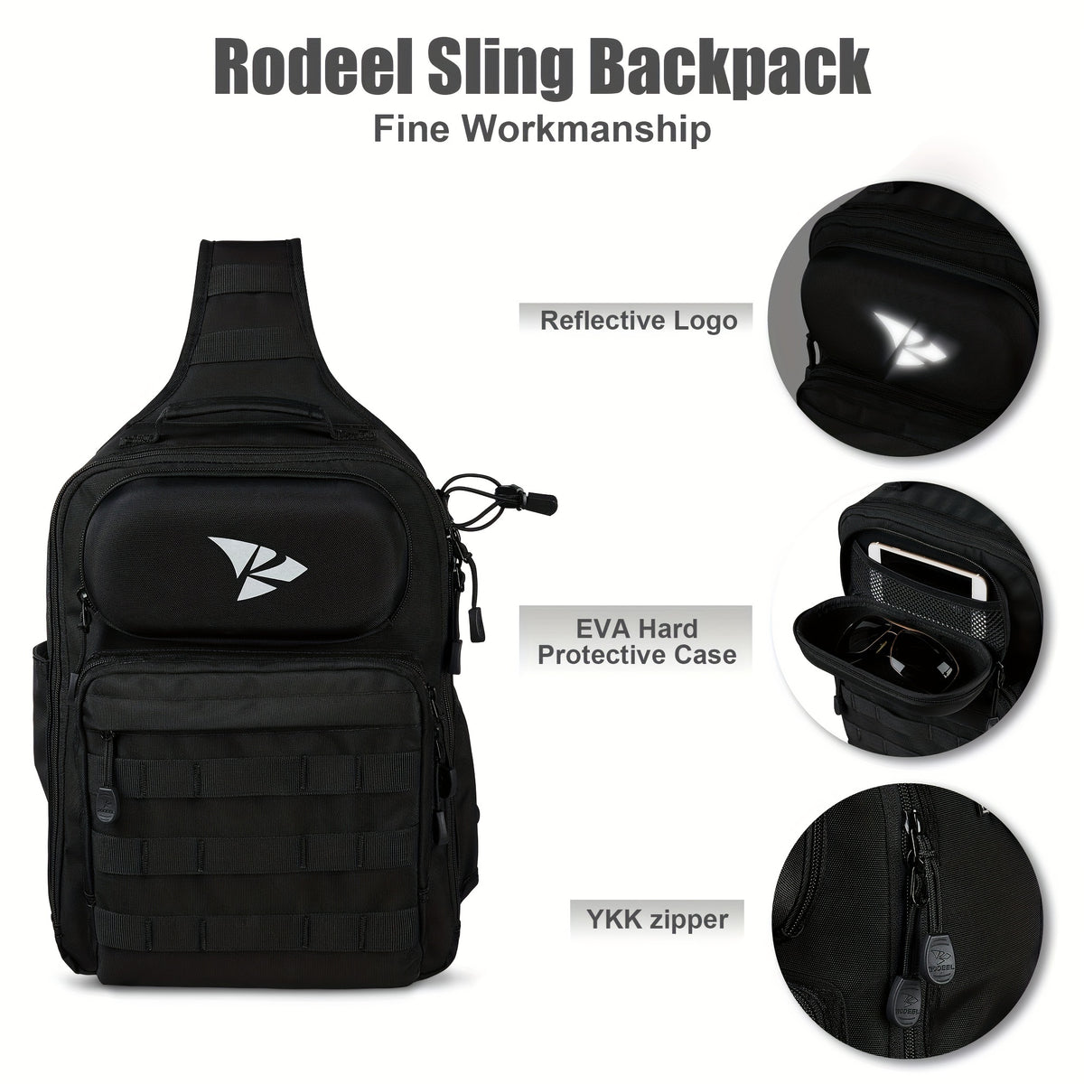 Fishing Tackle Backpack With Rod Holder Large Capacity Multi-functional Backpack
