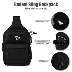 Fishing Tackle Backpack With Rod Holder Large Capacity Multi-functional Backpack