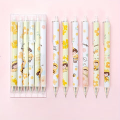 6-Piece Pushable Carving Pen Set Student Art Cartoon Tool