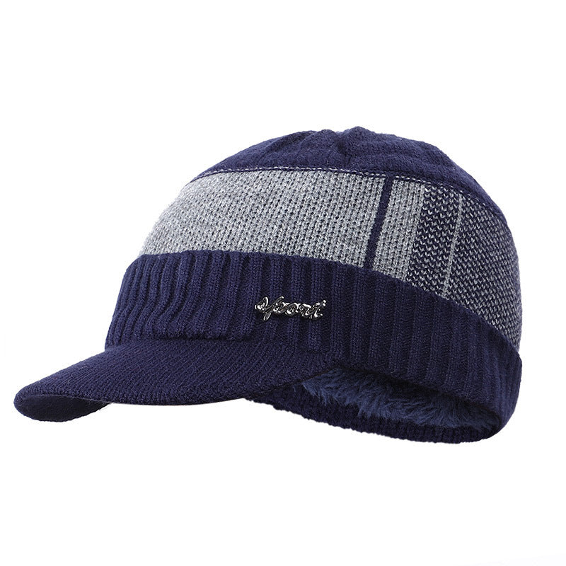 Men's Fleece & Thick Wool Cap for Outdoor Warmth