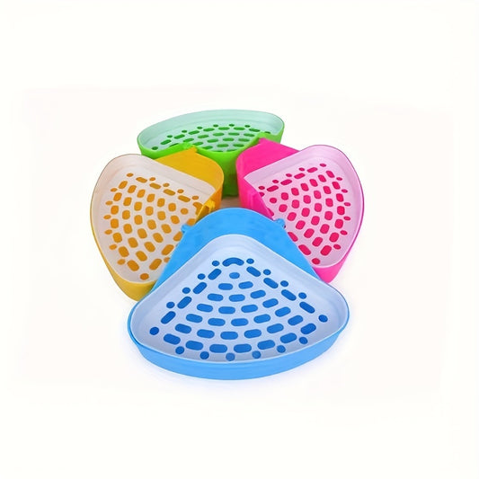 Small Animal Litter Box Triangle Toilet for Hamster Rabbit Bunny