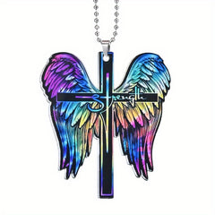 Colorful Cross Butterfly Car Hanging Ornament