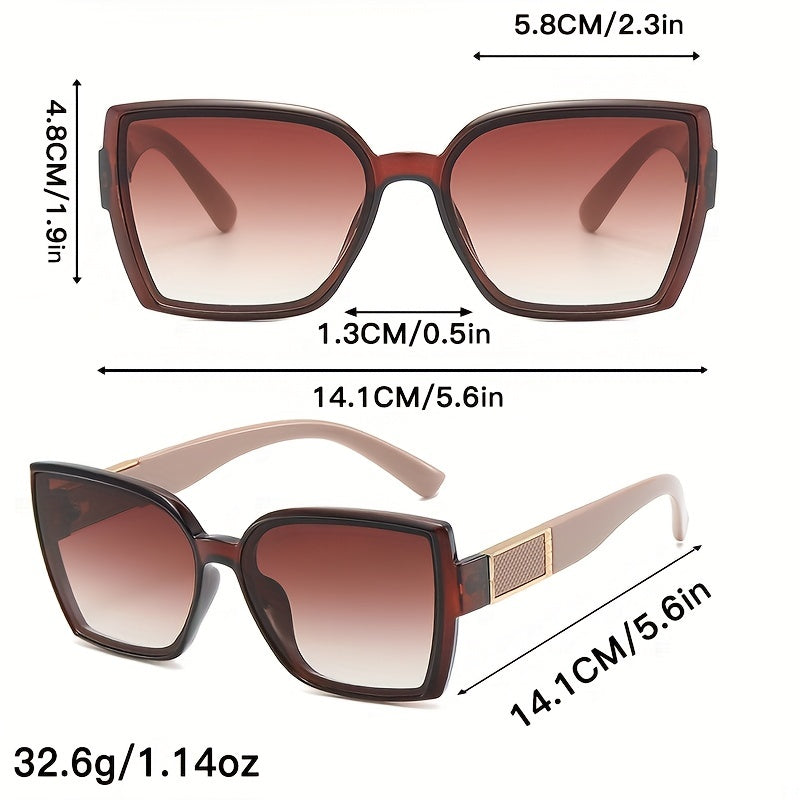 Cat Eye Square Sunglasses Large UV400 Sun Shades