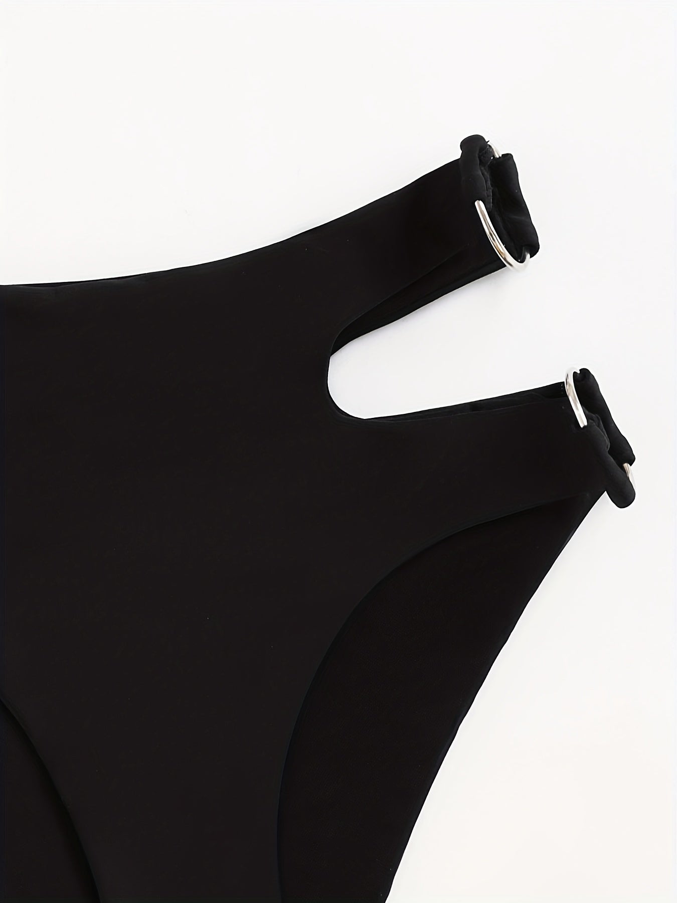 High Stretch Bikini Bottom with Cut Out High Cut Beachwear