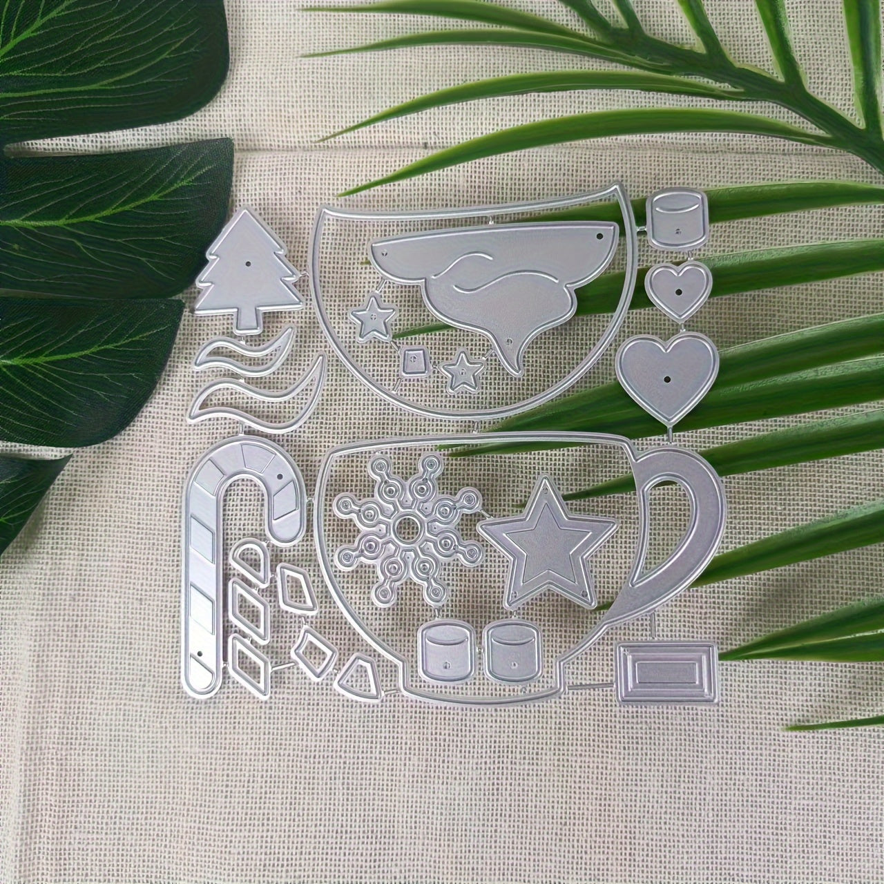 1pc Christmas Teacup Metal Cutting Die DIY Card Scrapbook Decoration