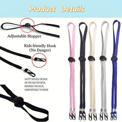 5pcs Hat Strap Clip Adjustable Windproof Chin Strap & Cap Retainers for Outdoor