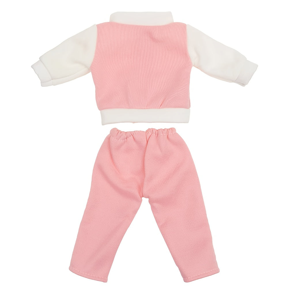 Doll Outfit Set 43 Doll Clothing Two Piece Set Pink