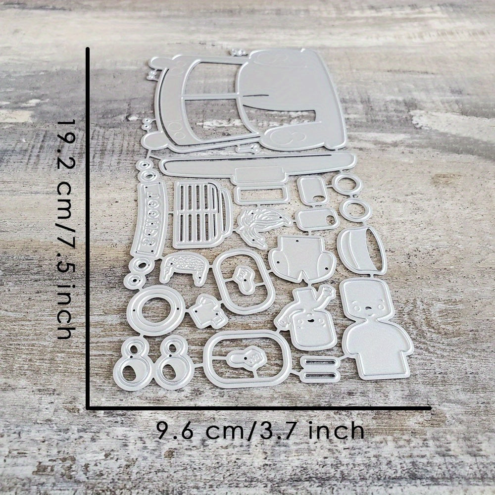 Catlove Backpack School Bag Metal Cutting Dies - Card Making DIY Craft