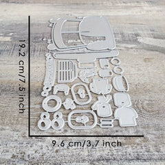 Catlove Backpack School Bag Metal Cutting Dies - Card Making DIY Craft