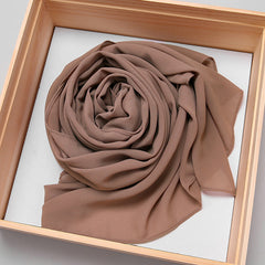 Solid Chiffon Hijab Scarf Women's Long Shawl Lightweight Hair Wrap