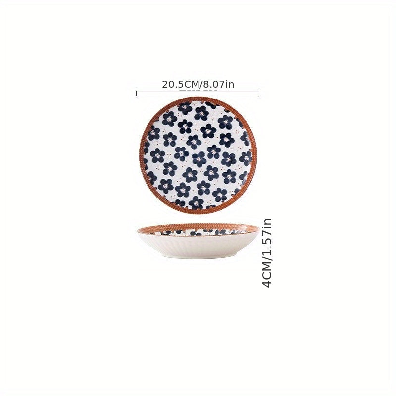 Colorful Rattan Pattern Dinnerware Set Pasta Plate